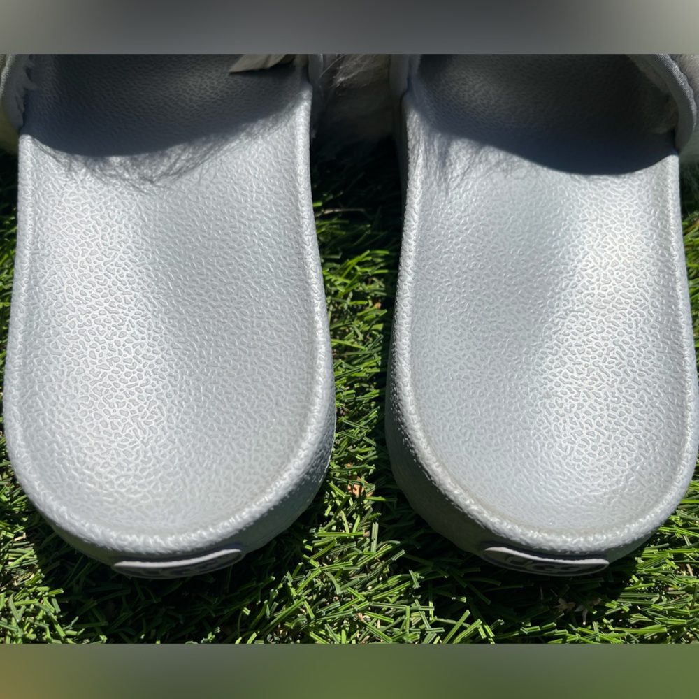 UGG Furry Gray Slides EUC! - Picture 6 of 9